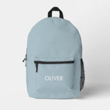 Mochila Azul Pastel Personalizada para Niños