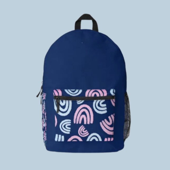 Impresa Mochila azul Trans Rainbows (Subido por el creador)