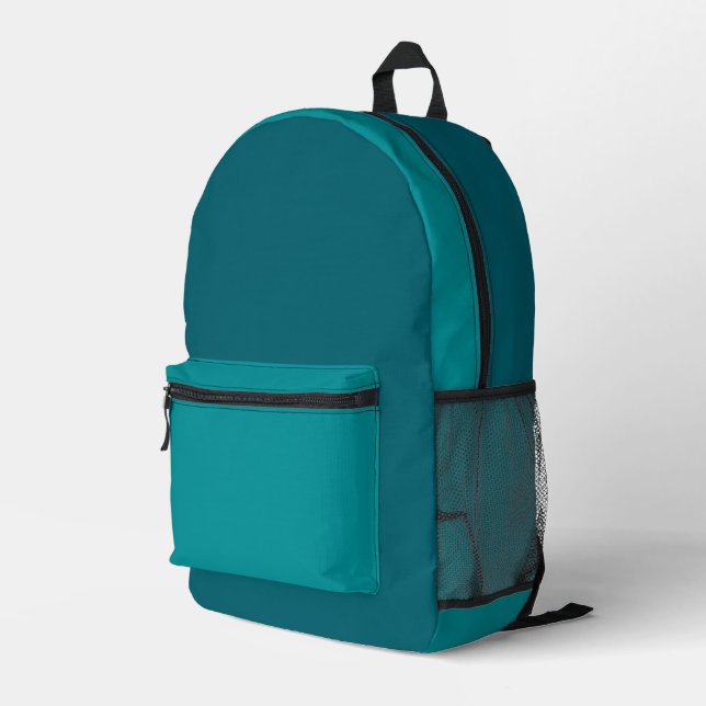 Impresa Mochila azul turquesa multicolor (Esquina derecha trasera )