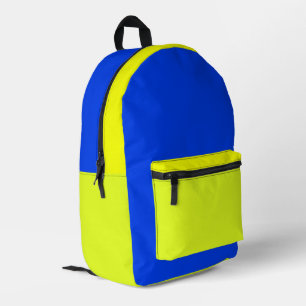 Impresa Mochila Azul y Amarilla