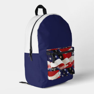 Impresa Mochila Bandera Patriótica de EE. UU.