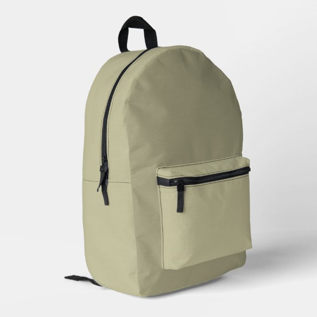 Impresa Mochila beige gris (Esquina izquierda trasera)