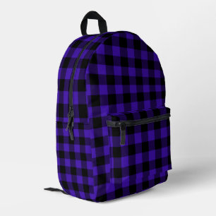 Impresa Mochila Black and Blue Check