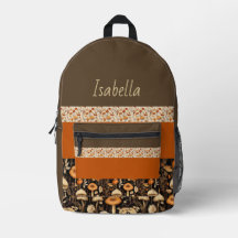 Mochila Boho-Moda Verde y Naranja