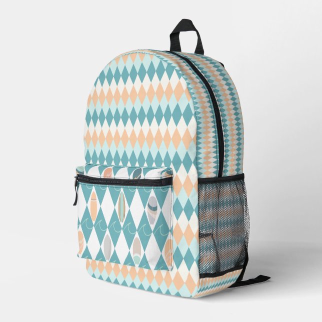 Impresa Mochila boho vibraciones de playa (Esquina derecha trasera )