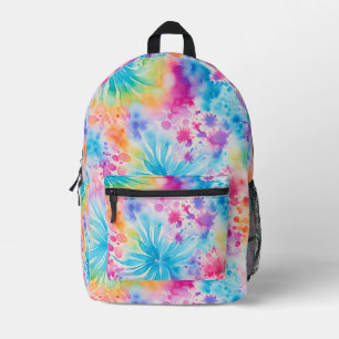 Impresa Mochila bonito Pastel Tie Dye