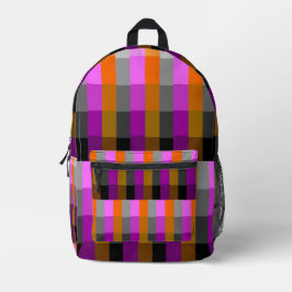Impresa Mochila - Borde de gradiente triple de raya