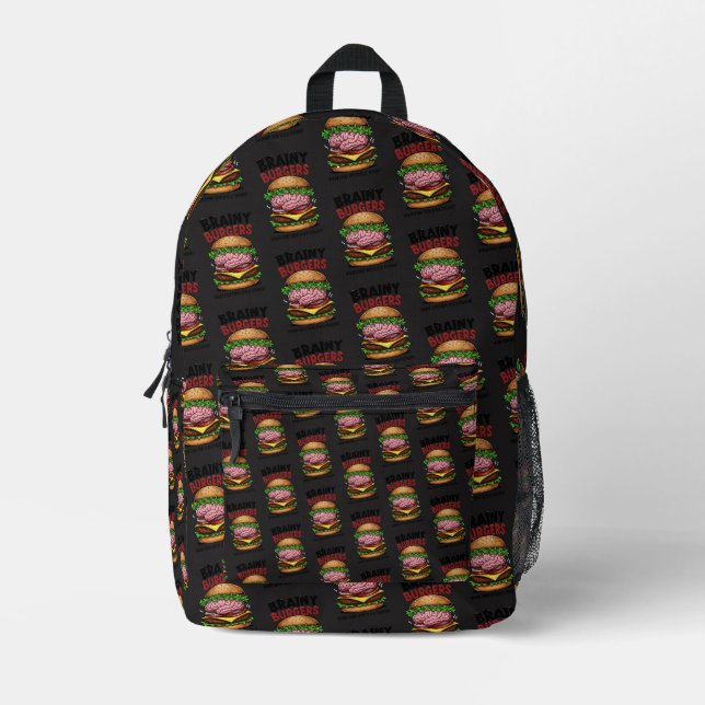 Impresa Mochila Brainy Burgers (Anverso)