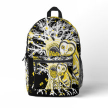 Mochila – Búho del Árbol Urbano & Surrealismo Pop-
