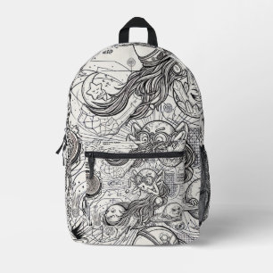 Impresa Mochila callejera cósmica para astronautas del fut
