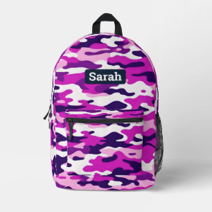 Impresa Mochila Camouflage Camo Rosa