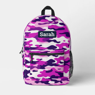 Impresa Mochila Camouflage Camo Rosa