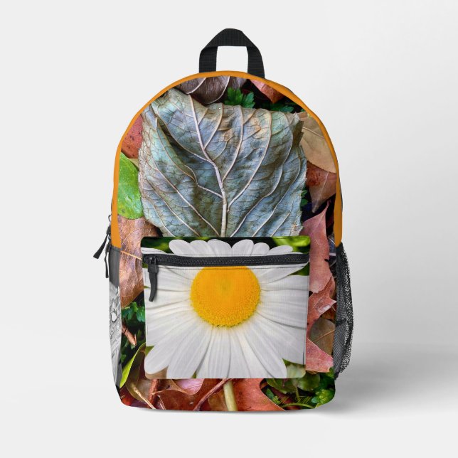 Impresa Mochila celebrando la temporada de otoño. (Anverso)
