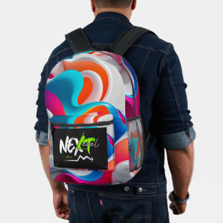 Impresa mochila chico fresco moderno a la escuela lindo