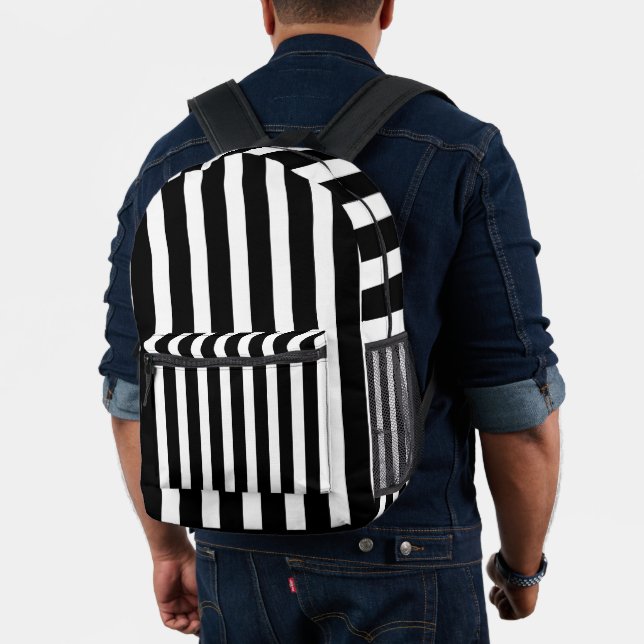 Impresa Mochila clásica de la escuela de striptease blanca (Insitu (Modelo))