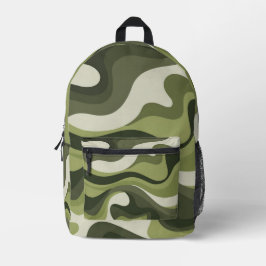 Impresa Mochila Colores del Ejército Verde