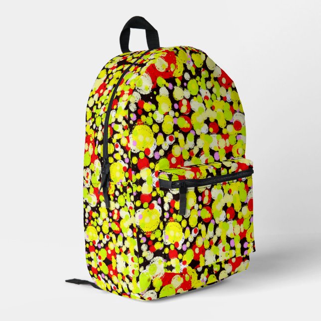 Impresa Mochila colorida con burbujas (Esquina izquierda trasera)