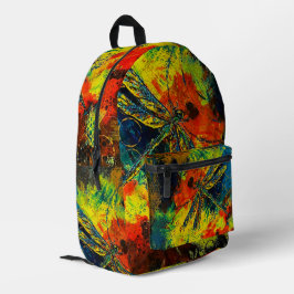 Impresa Mochila Colorida de Libélula