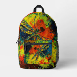 Impresa Mochila Colorida de Libélula