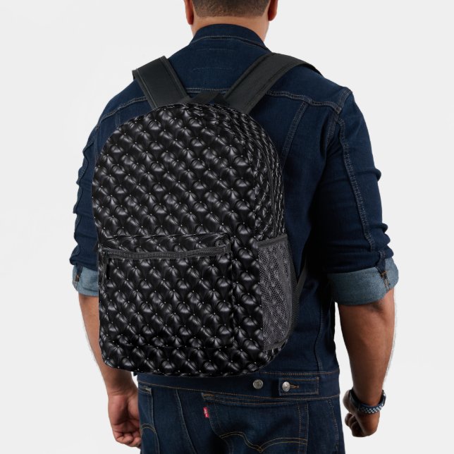 Impresa Mochila con aspecto de cuero negro resistente (Insitu (Modelo))