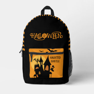 Impresa Mochila con Castillo Embrujado de Halloween, Impre
