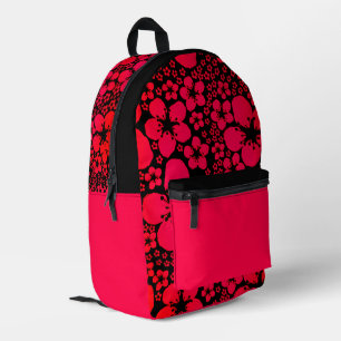 Impresa Mochila con diseño floral tropical