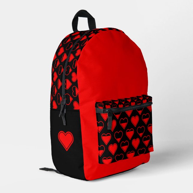 Impresa Mochila con diseño "Llena el Corazón" (Esquina izquierda trasera)
