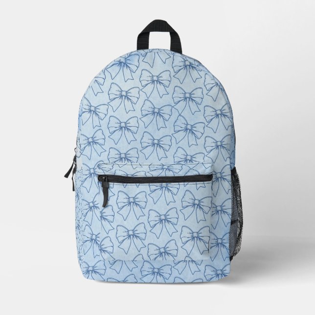 Impresa Mochila con estampado de corbata (Anverso)