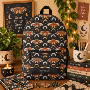 Impresa Mochila con estampado de mariposa polilla celestia