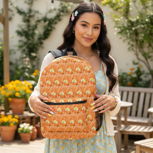 Impresa Mochila con estampado de oso