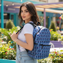 Impresa Mochila con estampado de Stitch
