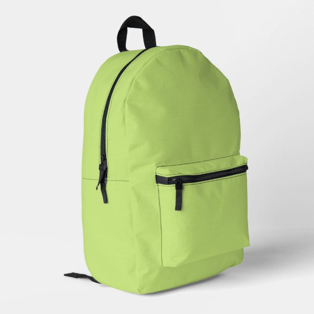 Impresa Mochila con estampado en Verde Primavera de Moda (Esquina izquierda trasera)