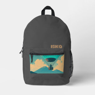 Impresa Mochila con estampado retro