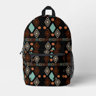 Impresa Mochila con estampado tribal