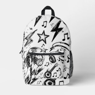 Impresa Mochila con estilo de boceto para adolescentes: Do