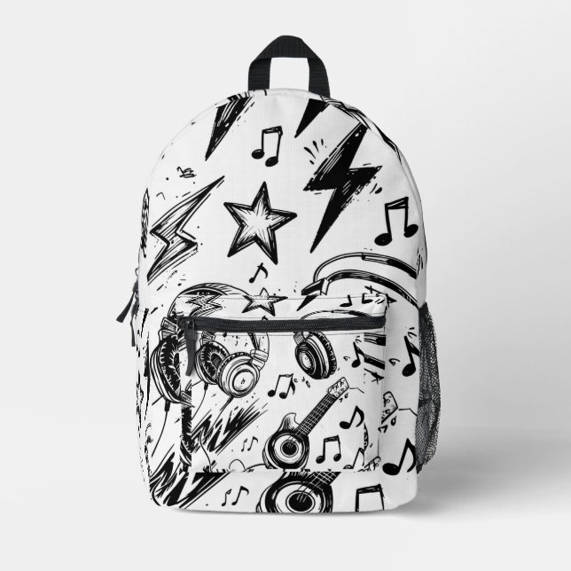 Impresa Mochila con estilo de boceto para adolescentes: Do (Anverso)