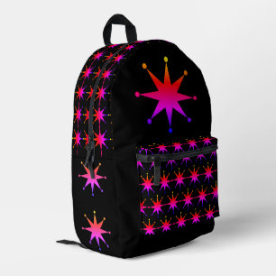 Impresa Mochila con Estrellas Retro Impresas