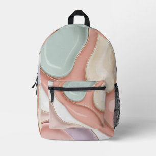 Impresa Mochila con gráfico abstracto elegante