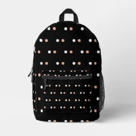 Impresa Mochila con lunares hermosa para mujeres 
