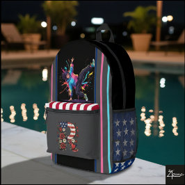 Impresa Mochila con Monograma Americana Bailarina Salpicad