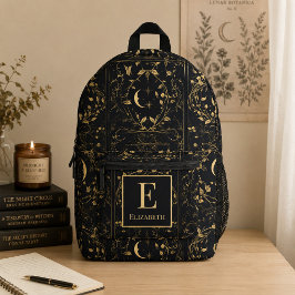 Impresa Mochila con monograma botánico personalizado bajo 