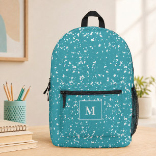 Impresa Mochila con monograma personalizado en terrazzo tu