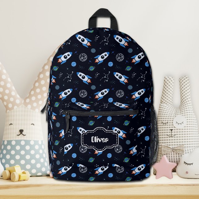 Impresa Mochila con patrón de cohete personalizado (Subido por el creador)