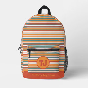 Impresa Mochila con patrón de vacaciones de nombre único