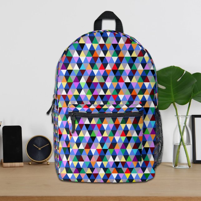 Impresa Mochila con patrón geométrico colorido (Subido por el creador)