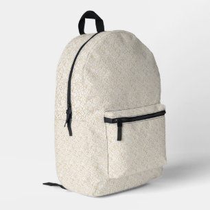 Impresa Mochila con patrón geométrico de lujo neutro