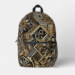 Impresa Mochila con patrón multicolor