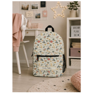 Impresa Mochila con patrón personalizado de tucán tropical
