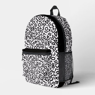Impresa Mochila con patrón retro de los 90