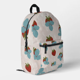 Impresa Mochila con salpicaduras de fresa